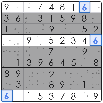 sudoku locked candidate
